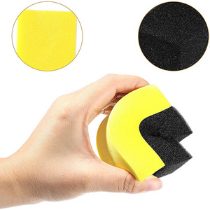 Tire Contour Applicator Pads Polishing Sponge Wax Pads Tire Applicator Pads Cleaning Sponges for Car