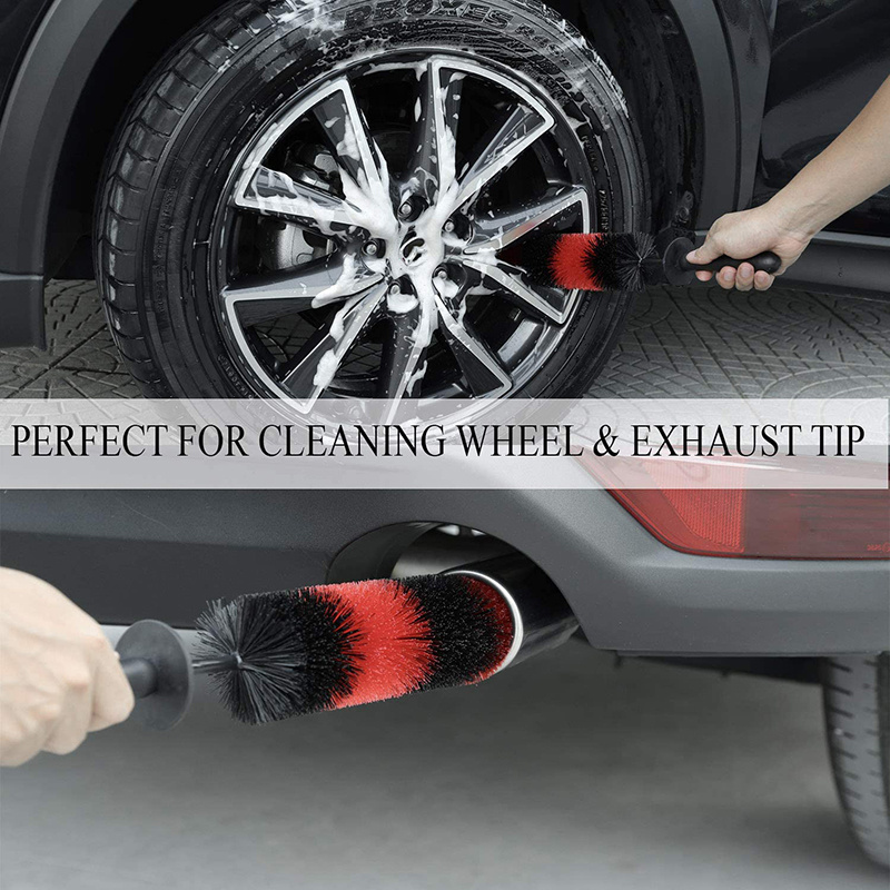 Wheel Brush Easy Reach Wheel and Rim Detailing Car Wheel Rim Tire Detail Brush