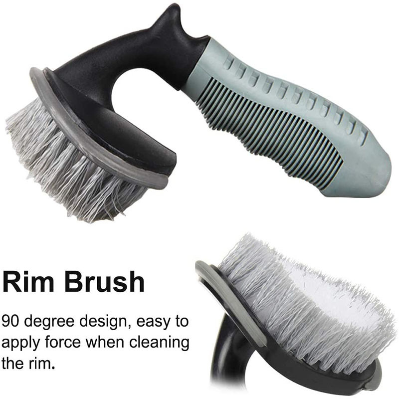 Wheel Cleaning Brush Cleaner for Car  Motorcycle or Bicycle Tire Brush Washing Tool