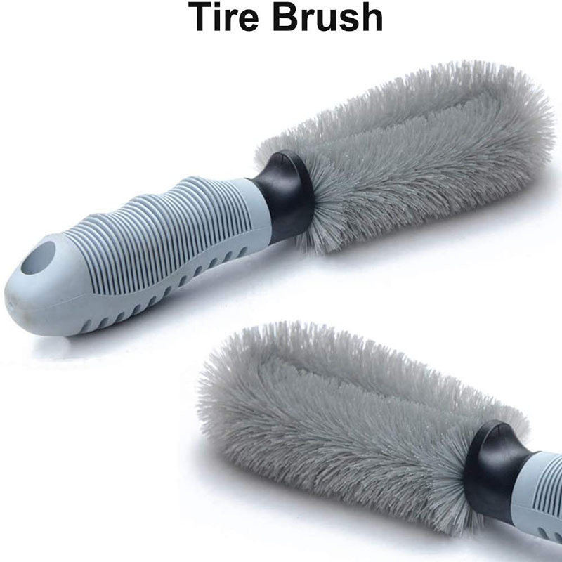 Wheel Cleaning Brush Cleaner for Car  Motorcycle or Bicycle Tire Brush Washing Tool