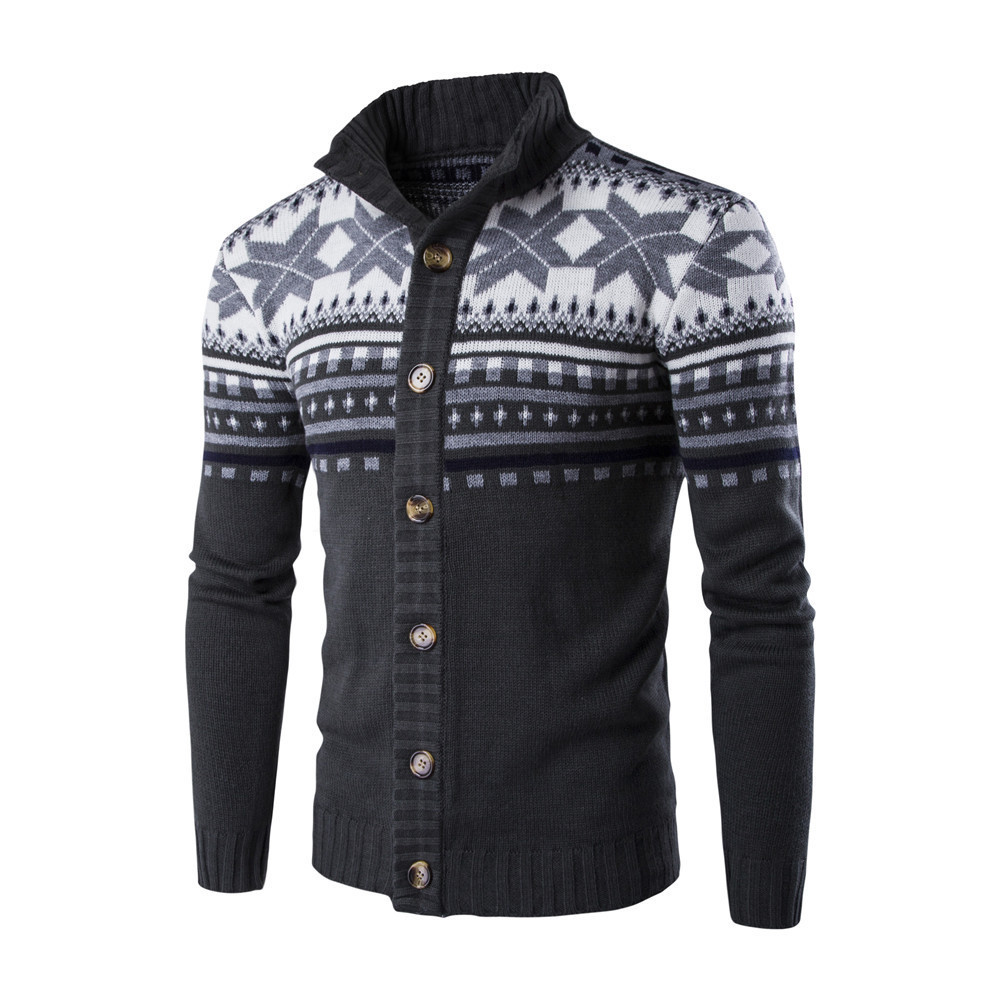 2021 Autumn Winter Christmas Knitwear Oversized Xmas Sweater Cardigan For Men