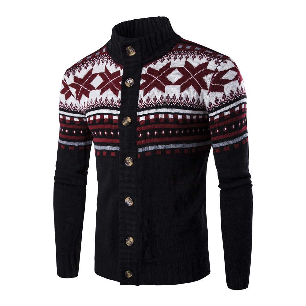 2021 Autumn Winter Christmas Knitwear Oversized Xmas Sweater Cardigan For Men