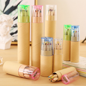 12 Packs/6 Packs Tube Packaging Mini Pencils Original wood children's Painting Tools Colored Pencils for Drawing