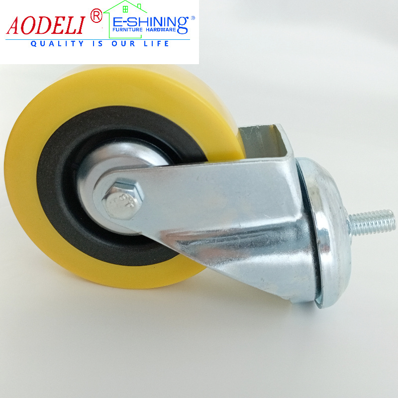 100kg Capacity Ball Bearing Caster Wheels Heavy Duty Castor Lock