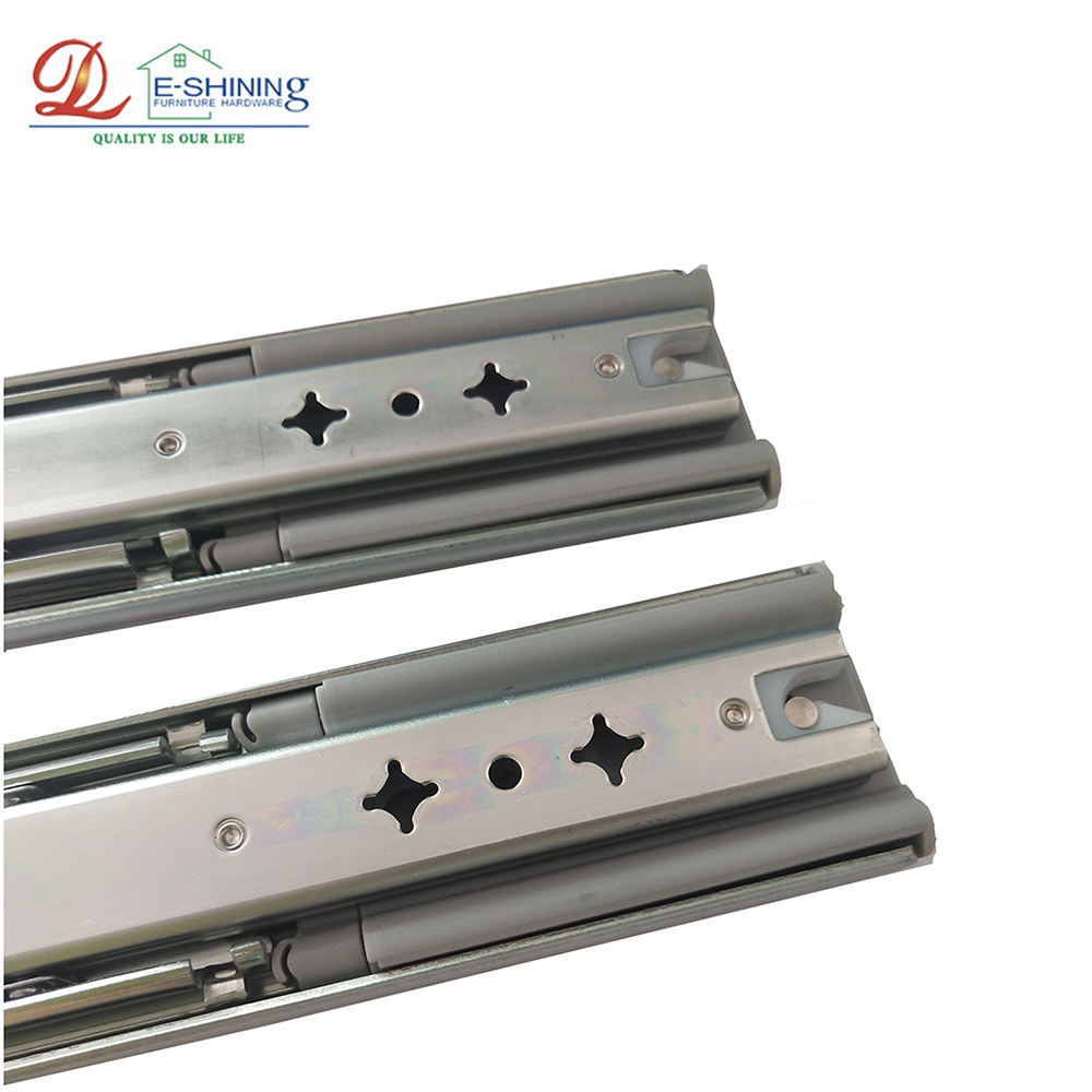 Chinese AODELI manufacture 53 mm width lock out drawer slide Heavy Duty Slide Soft close push open slide