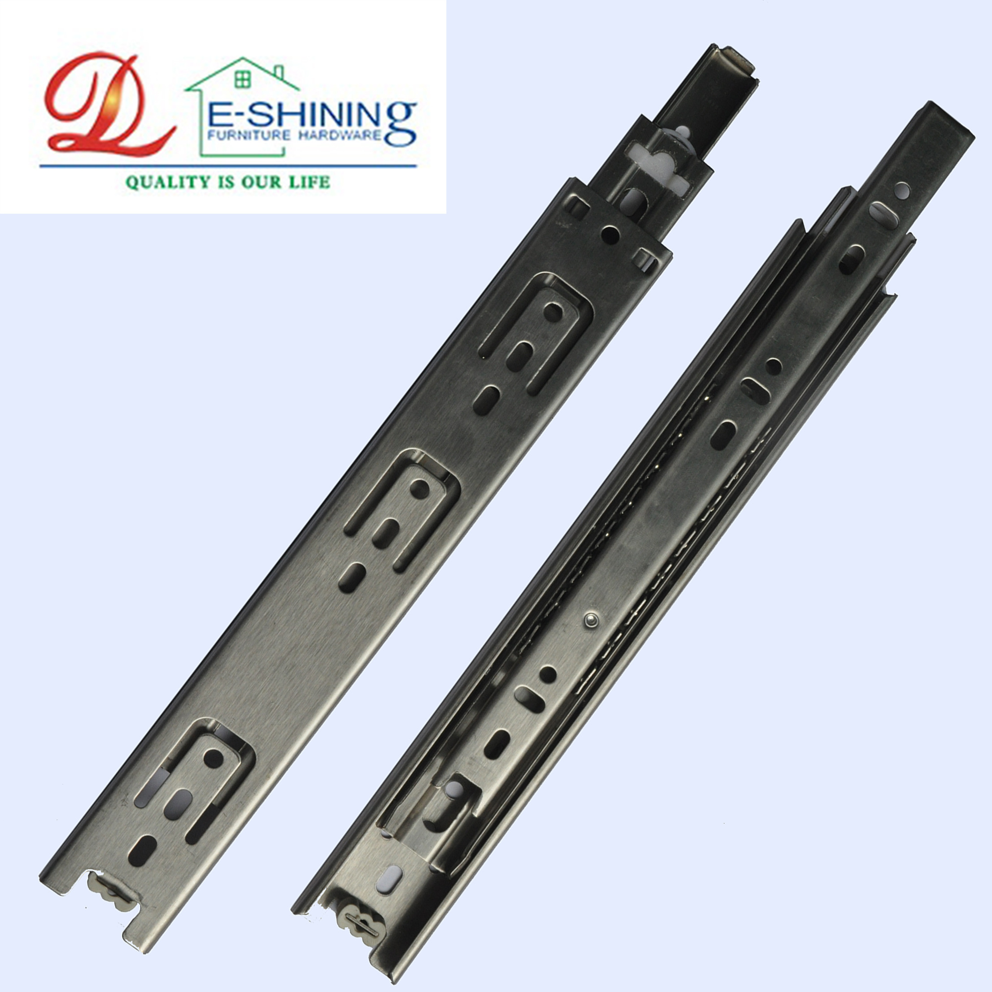 Telescopic Channel Ball Bearing Drawer Slide Rail Furniture Hardware Drawer Slides 35MM Width full ext drawer slide