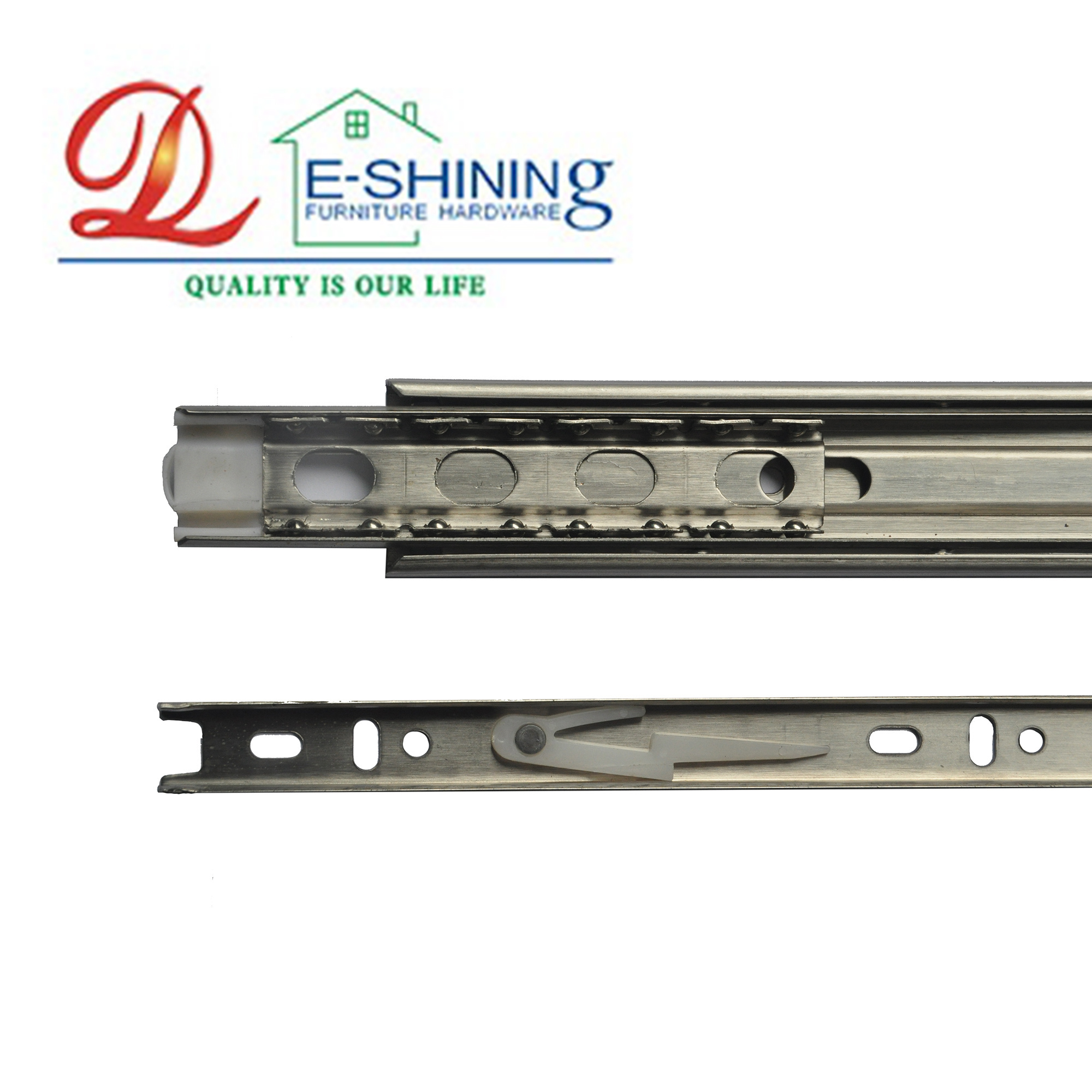 Telescopic Channel Ball Bearing Drawer Slide Rail Furniture Hardware Drawer Slides 35MM Width full ext drawer slide