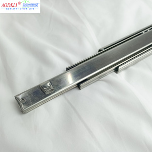 AODELI  Furniture Hardware 45MM Hanging Drawer Slide Drawer Track Undermount Slides Soft Close Drawer Slider