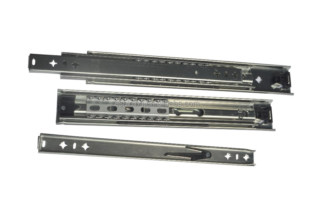 100KG Channel Slider Heavy Duty Ball Bearing Drawer slide industrial Cold Rolled Steel Full Extension 53MM Slide