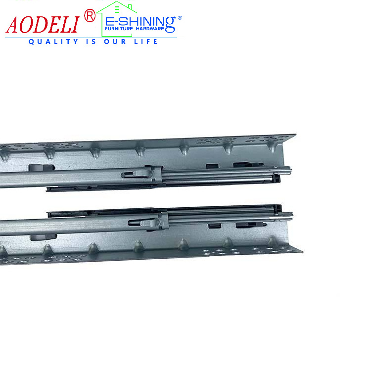 AODELI furniture hardware kitchen cabinet soft close metal drawer slide slim metal box