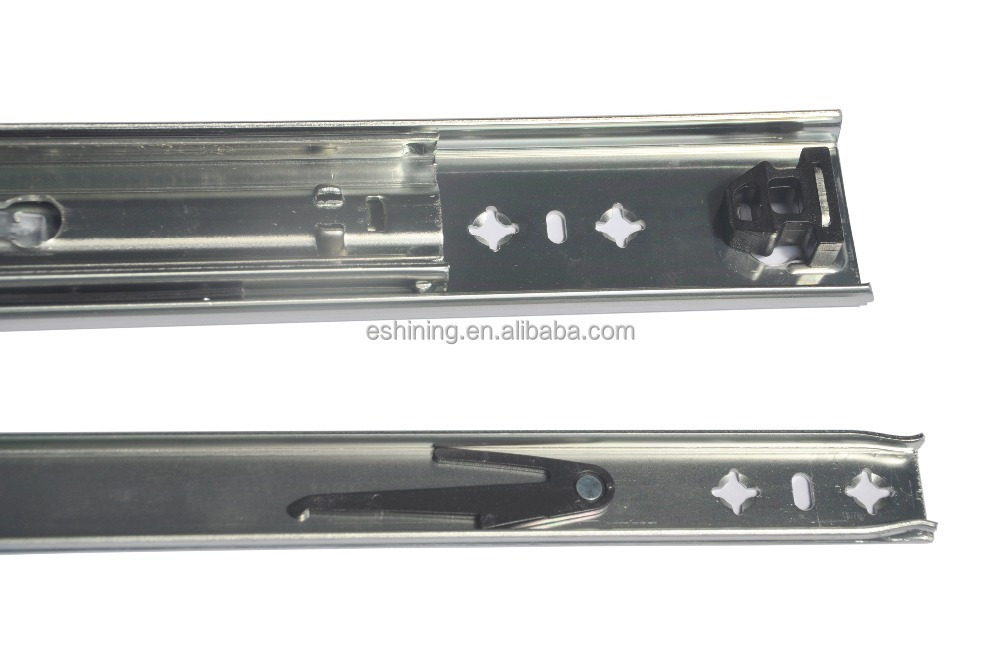 100KG Channel Slider Heavy Duty Ball Bearing Drawer slide industrial Cold Rolled Steel Full Extension 53MM Slide