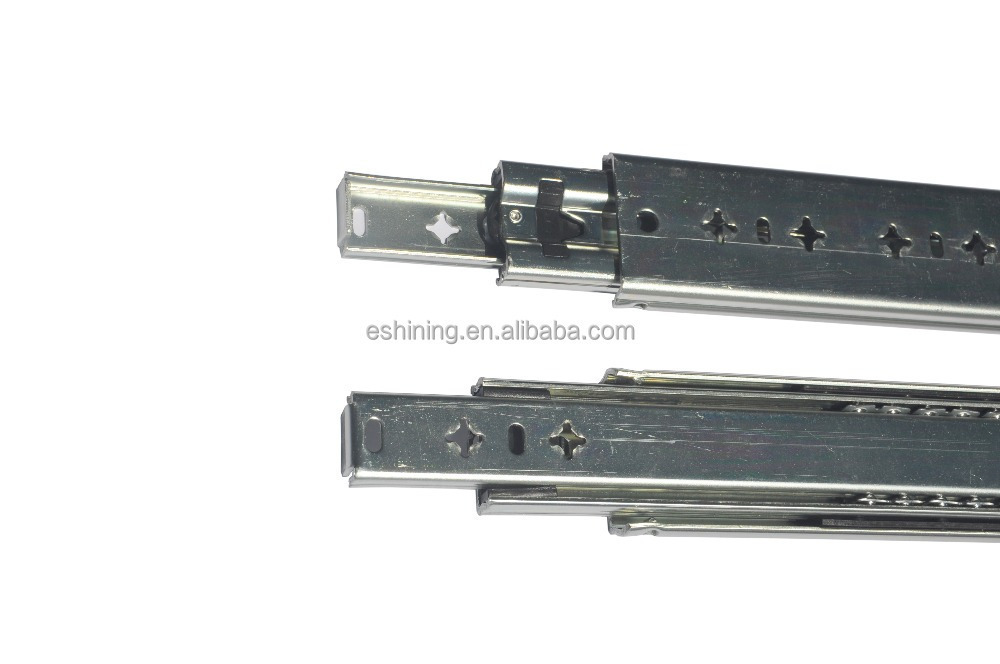 100KG Channel Slider Heavy Duty Ball Bearing Drawer slide industrial Cold Rolled Steel Full Extension 53MM Slide