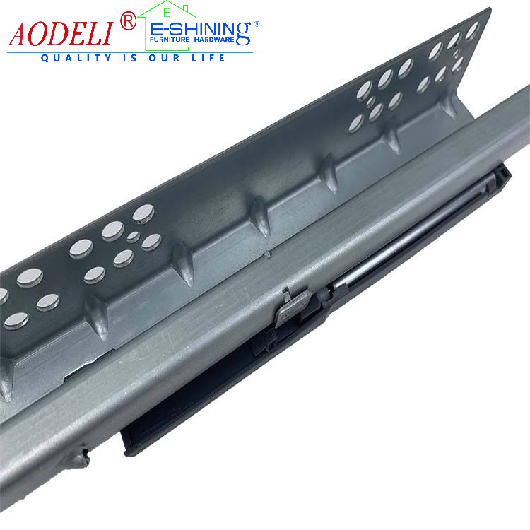 AODELI furniture hardware kitchen cabinet soft close metal drawer slide slim metal box