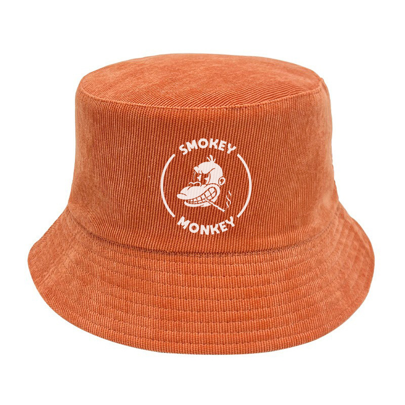 Wholesale Women Men Fisherman Bucket Cap Hat Bulk Custom Logo Woven Label Corduroy Hat Bucket