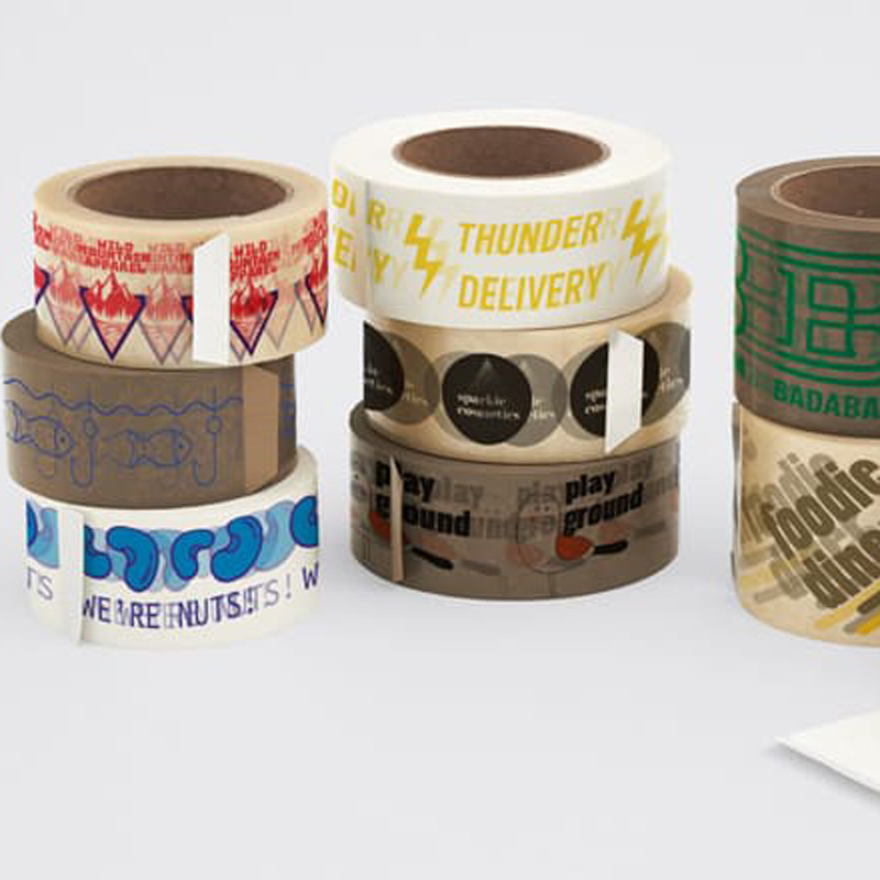 Custom logo design pattern 50m 100m strong shipping tape premium bopp custom super clear shipping packing tape