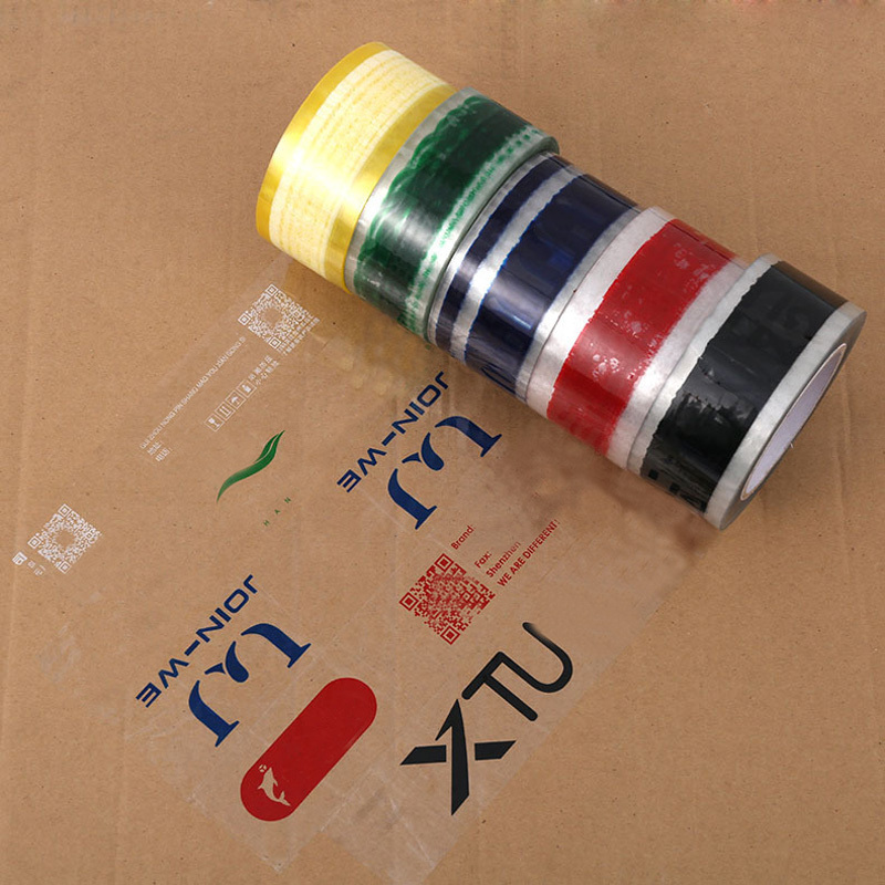 Custom logo design pattern 50m 100m strong shipping tape premium bopp custom super clear shipping packing tape