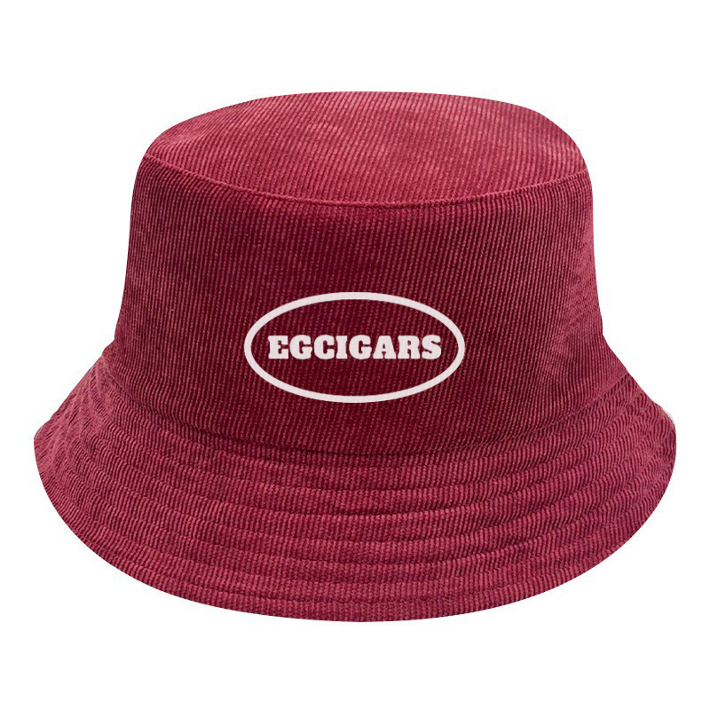 Wholesale Women Men Fisherman Bucket Cap Hat Bulk Custom Logo Woven Label Corduroy Hat Bucket