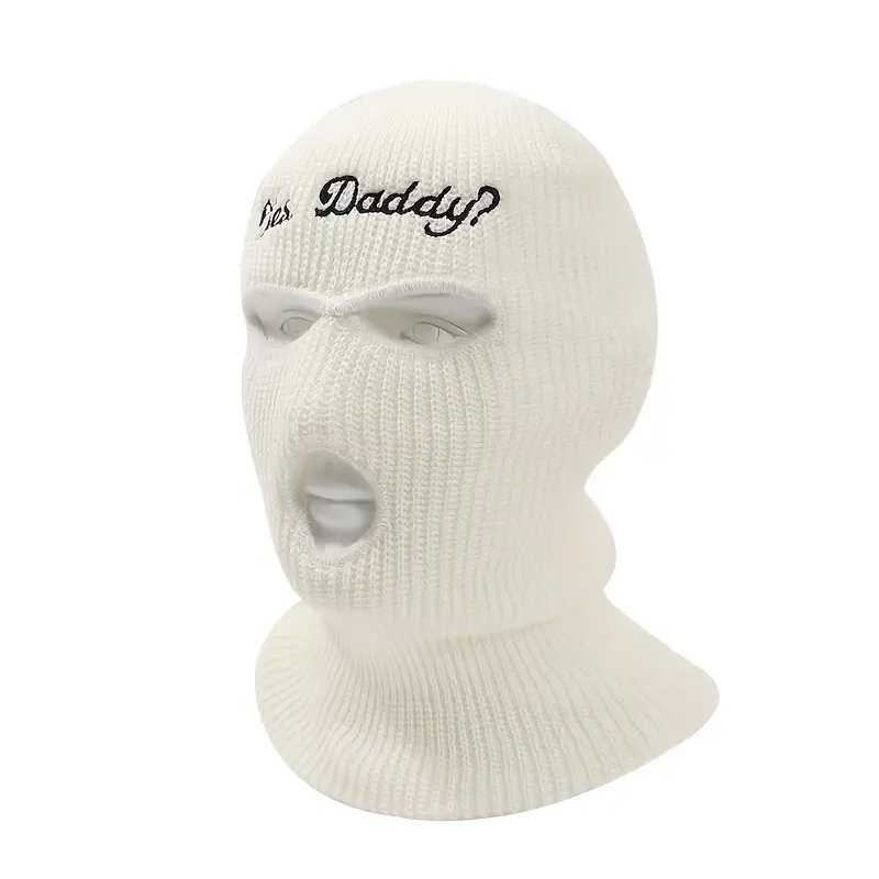 Custom Winter Balaclavas Knitted Ski Mask One Hole Skimask Beanie Wholesale Blank Ski Mask