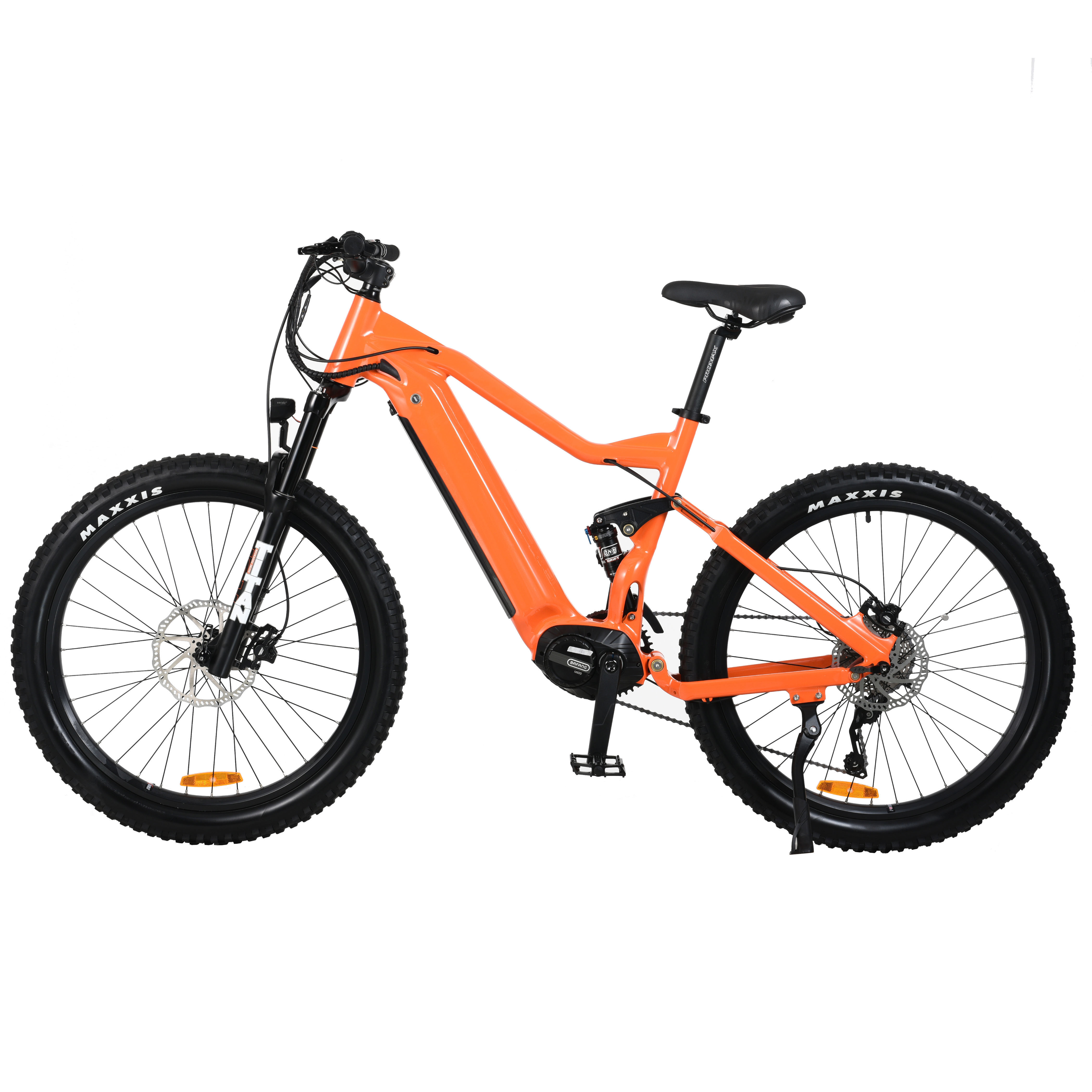 Stock 500w 48v bafang M600 mid drive full suspension downhill electric mountain bike