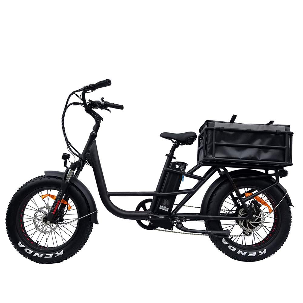 Power Bafang 48V500W Rear Drive Electric  Bike Adult Trike 2 Wheel E Bike  20 Inch E Bike Carry Cargo Electric Bicycle