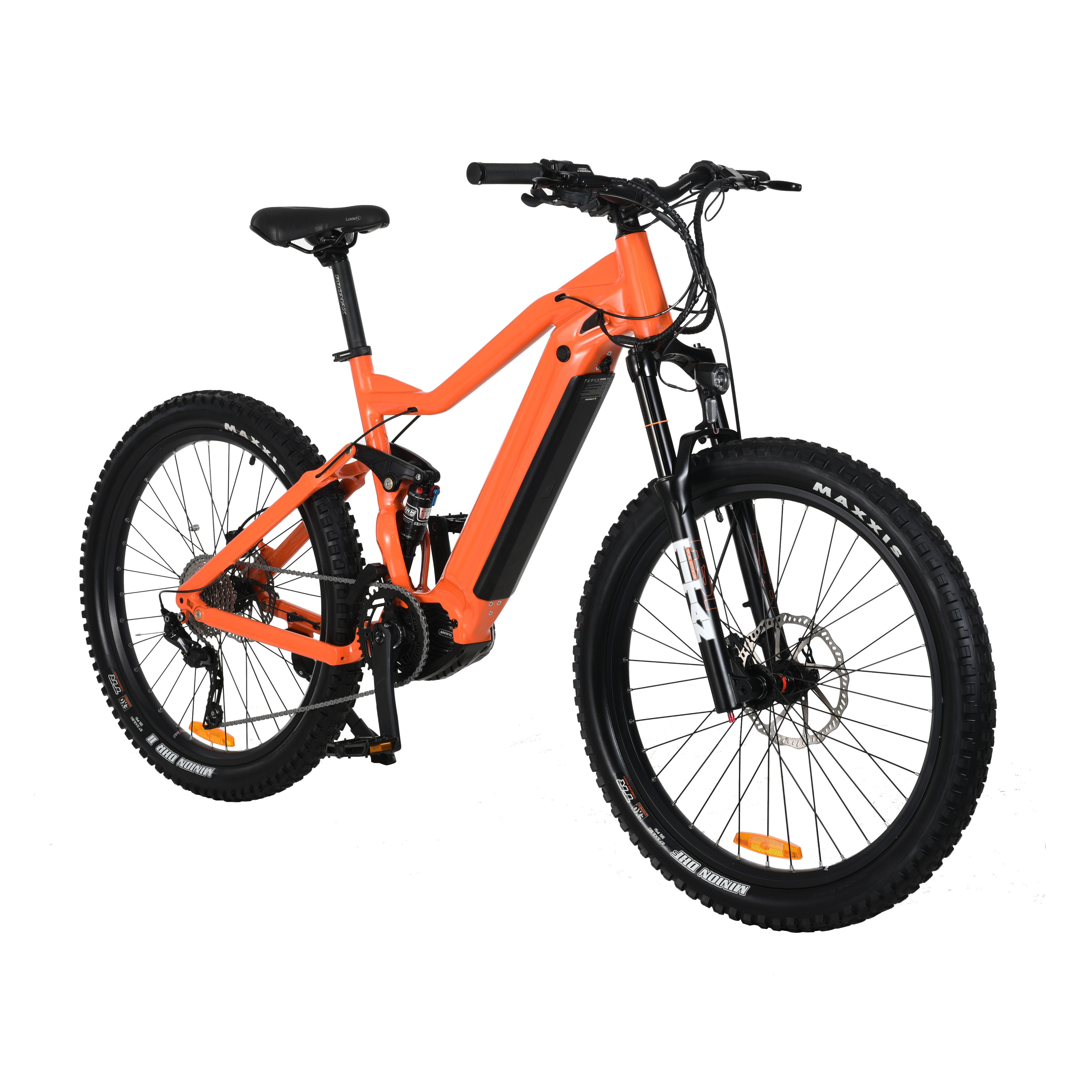 Stock 500w 48v bafang M600 mid drive full suspension downhill electric mountain bike