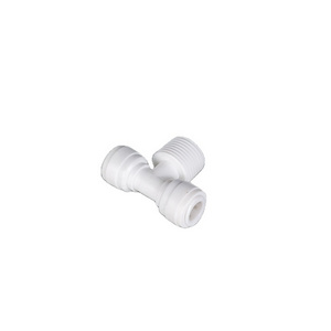 HIgh quality 1/4 inch Customized Size white plastic quick fittings push fit Water Filter Pipe Fitting