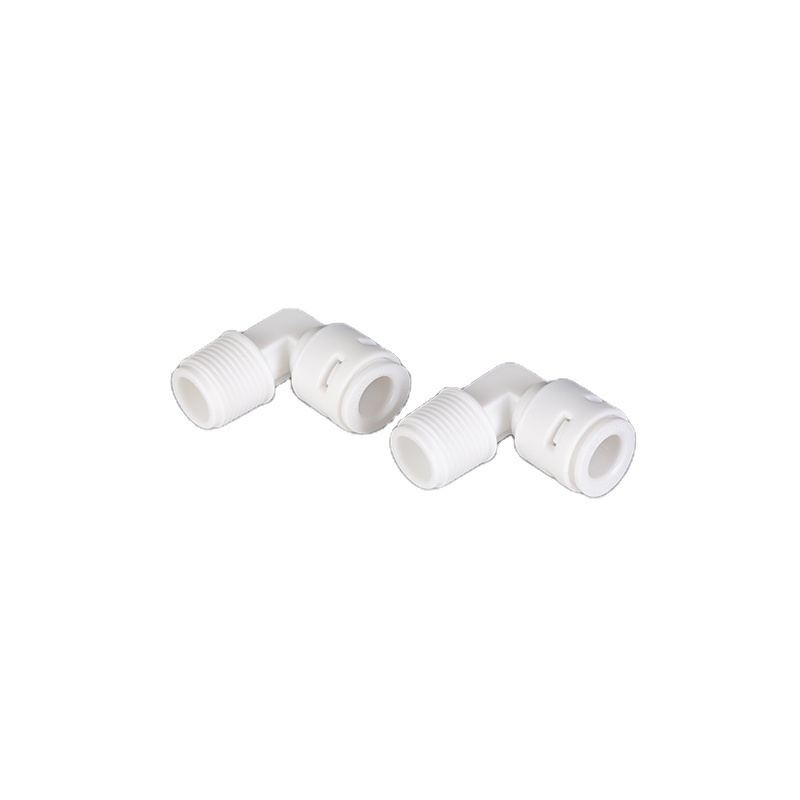 Professional 1/4 to 1/8  inch push fitting plastic quick Elbow push fit equal elbows RO water purifier Fitting