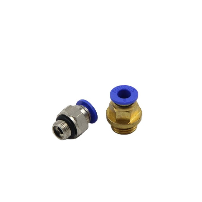 New Product Quick Pneumatic Pipe Fittings Brass Bulkhead Pneumatic Connector Pneumatic Adapter