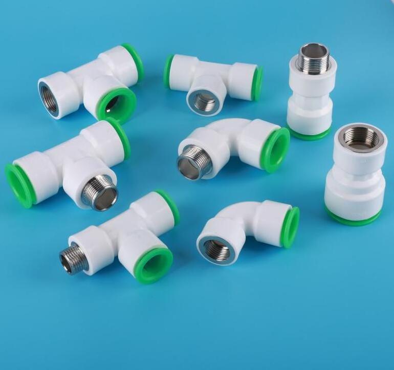 Hot-melt free quick joint quick water fittings ppr pipe quick fittings Push Fit Connector ppr adapter for Water System