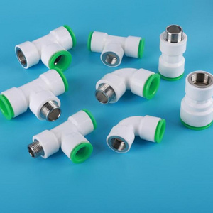 Hot-melt free quick joint quick water fittings ppr pipe quick fittings Push Fit Connector ppr adapter for Water System