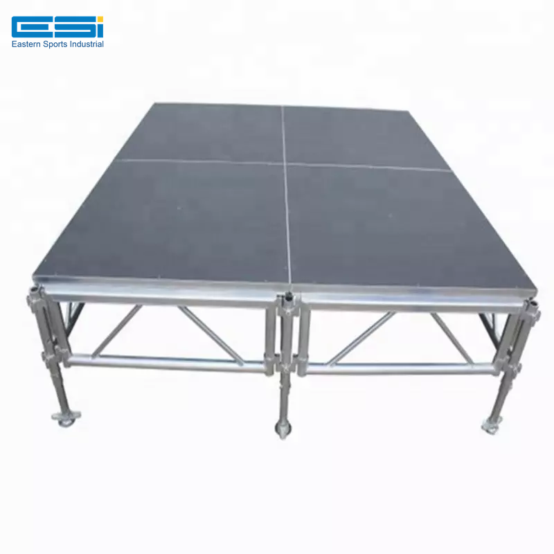 Selling Concerts Floor Wooden Blocks Dj Choral Risers Retractable Aluminium Deck Podium Portable Stage Covers For Sale