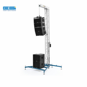 ESI Audio truss Line array speaker aluminum spigot stand tower lift displays truss