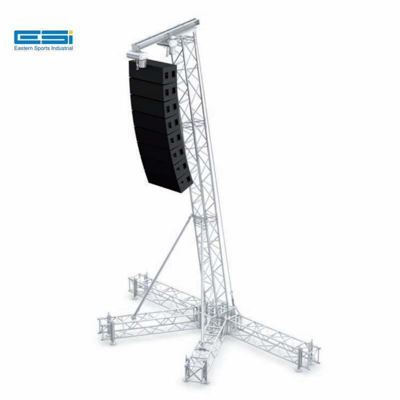 ESI Speaker Lift ground support Tower Aluminum Lighting Truss system For Sale best truss design