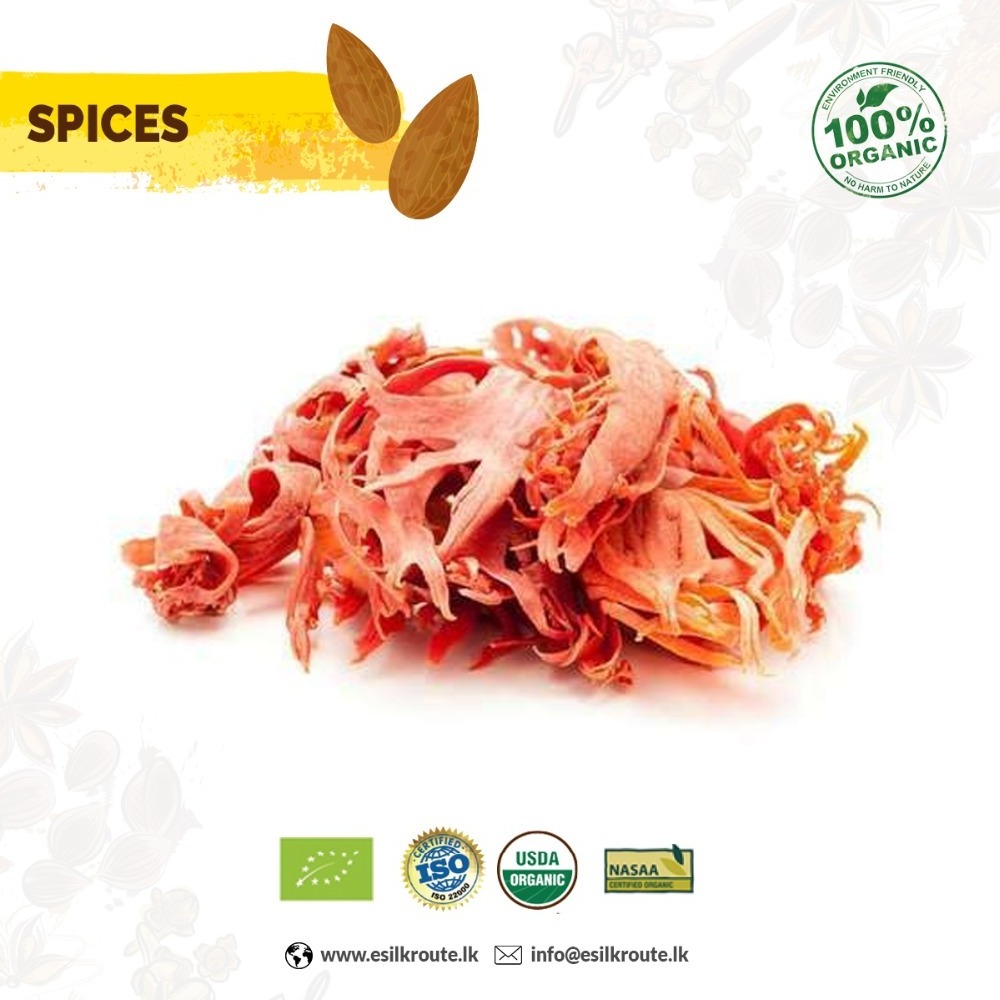 Organic Whole Mace from Sri Lanka - Premium Quality, 100% Natural and Non-GMO, Rich Aroma and Flavor