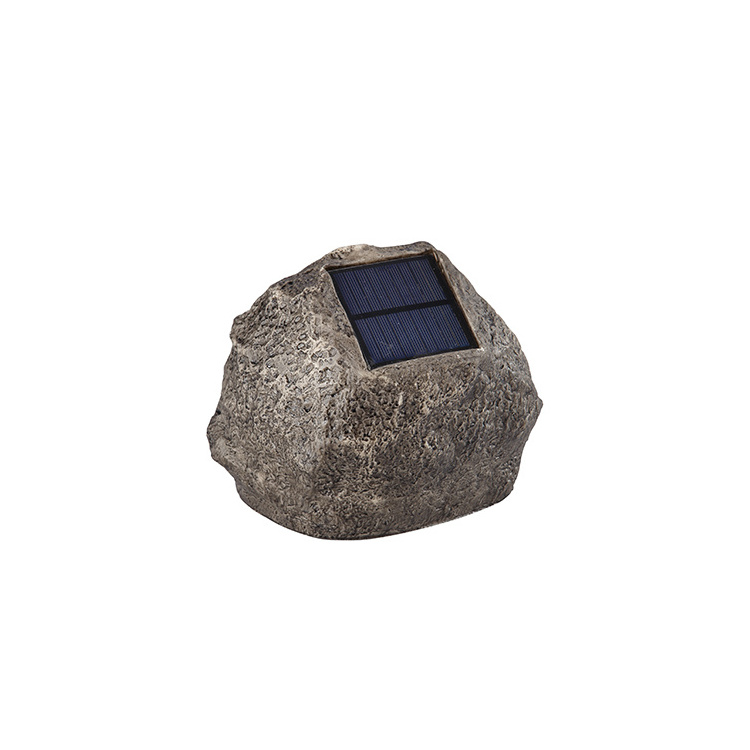 E-Sincer Hot Selling Waterproof Solar Simulation Stone Lamp Decorative Ornament Garden Lamp Courtyard Spotlight