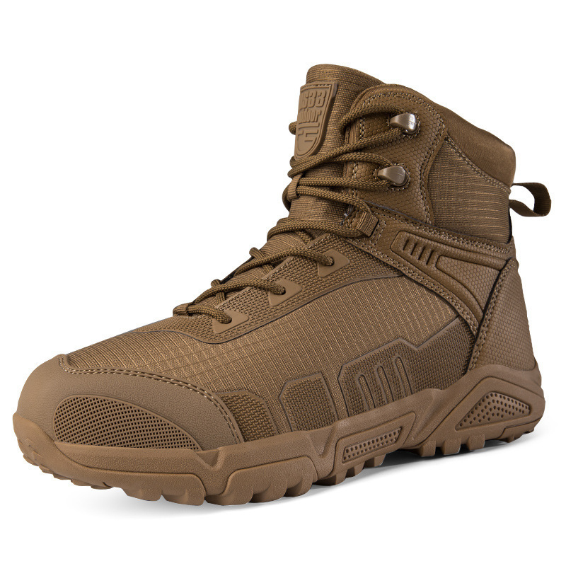 Manufacturers Large size high top tactical boots steel toe hiking shoes tactical waterproof combat boots desert tooling boots