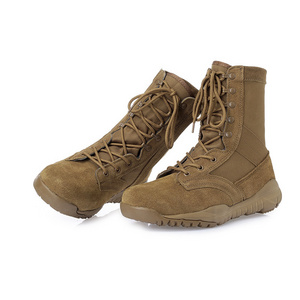 Combat Boots Suede Leather Tactical Boots America Shoes Leather Men Half Boots