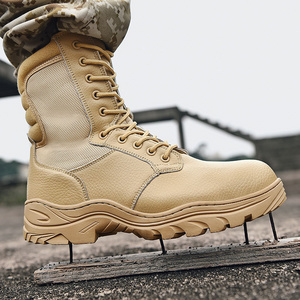 Men Outdoor Safety Shoes Puncture-proof Tanned Cowhide Combat Tactical Boots And Black Martin Boots