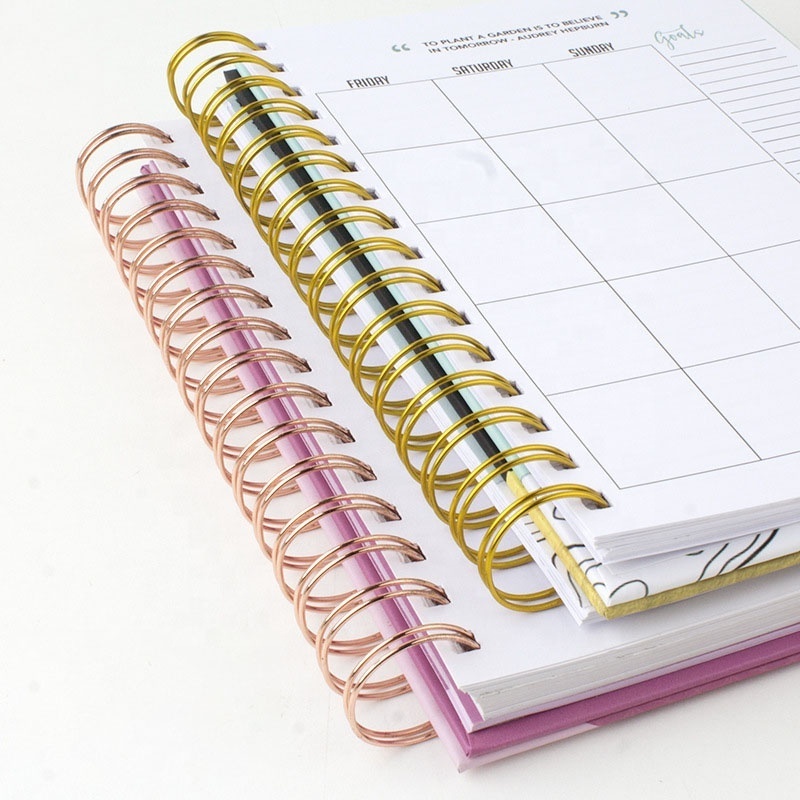 Custom Full Printing 2022 2023 A4 Spiral Budget Planner with Stickers