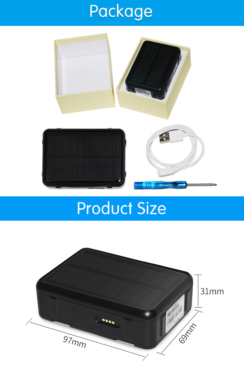 ESINO 9000mAh Solar Powered Sheep Cow Cattle smart GPS Tracker Anti-remove alarm SOS Low battery alarm