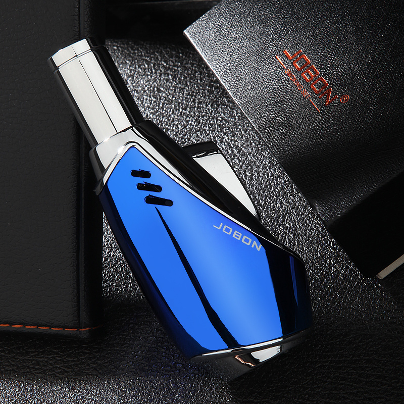 ZB-991 JOBON  Wholesale kitchen Jet Blue Flame Butane Gas metal lighter torch Lighter for BBQ Kitchen