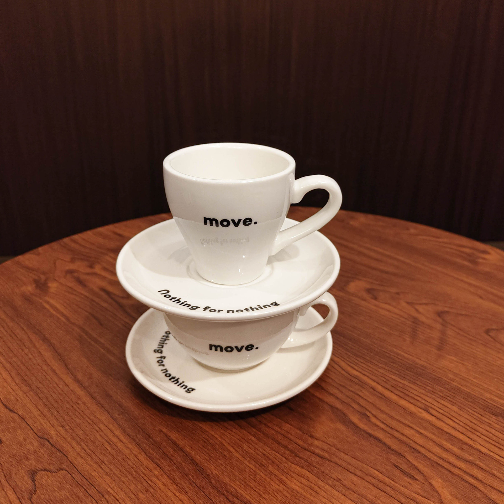 Hot selling 2023 simple cappuccino coffee cups tea cup set ceramic cup and saucer with customized logo