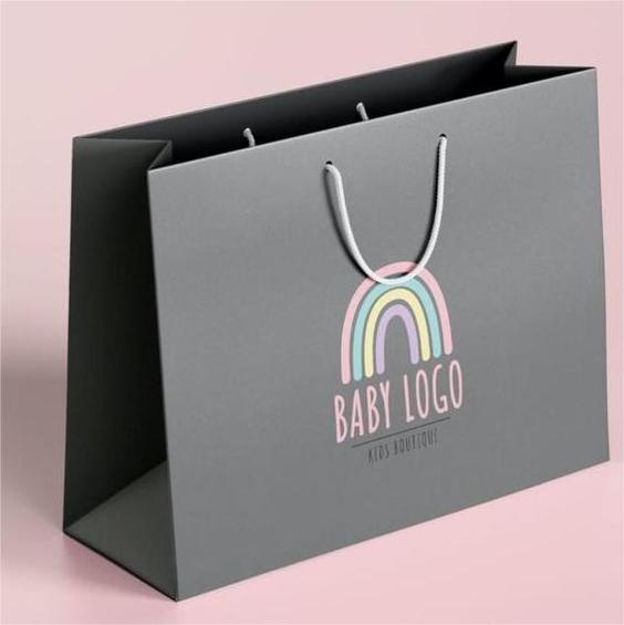 Factory Price Recyclable Kraft Brown Paper Bag With Rope Handle Custom Your Logo For Hoodie Cosmetic Candle Shoe Kraft Paper Bag