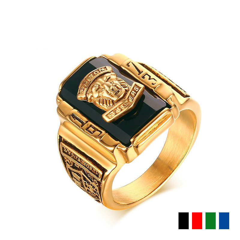 Hip Hop Championship Rings Gold Tone Alloy Stainless Steel Ring 1973 Walton Tigers Signet Rings for Men Male Jewelry