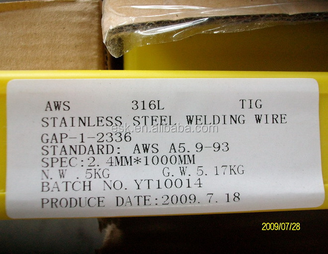 Er 308 LSI 1,6mm stainless steel welding rod wire