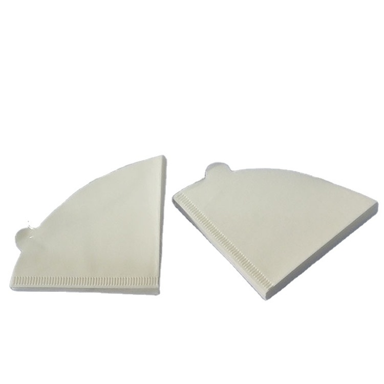 Eco-friendly coffee filter cone paper unbleached v-shape natural paper disposable portable travel coffee filter for cup