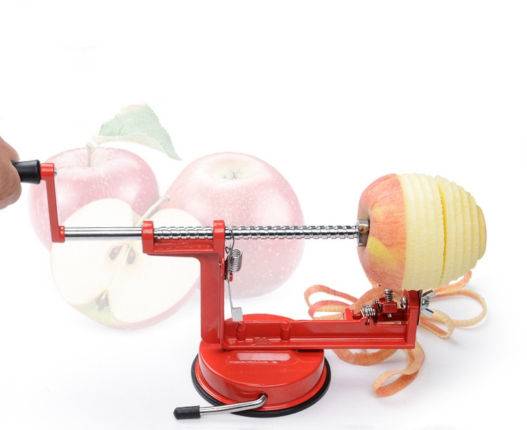 3 in 1 multifunctional metal apple peeler corer slicer manual apple ppeler machine with suction cup base fruit slicer hand crank