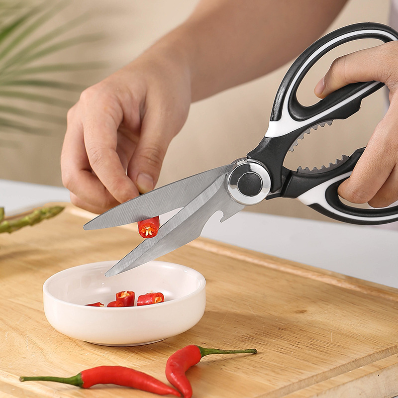 Stainless steel kitchen poultry scissors chicken bone Fish multi-function kitchen meat shears food scissor heavy duty with cover