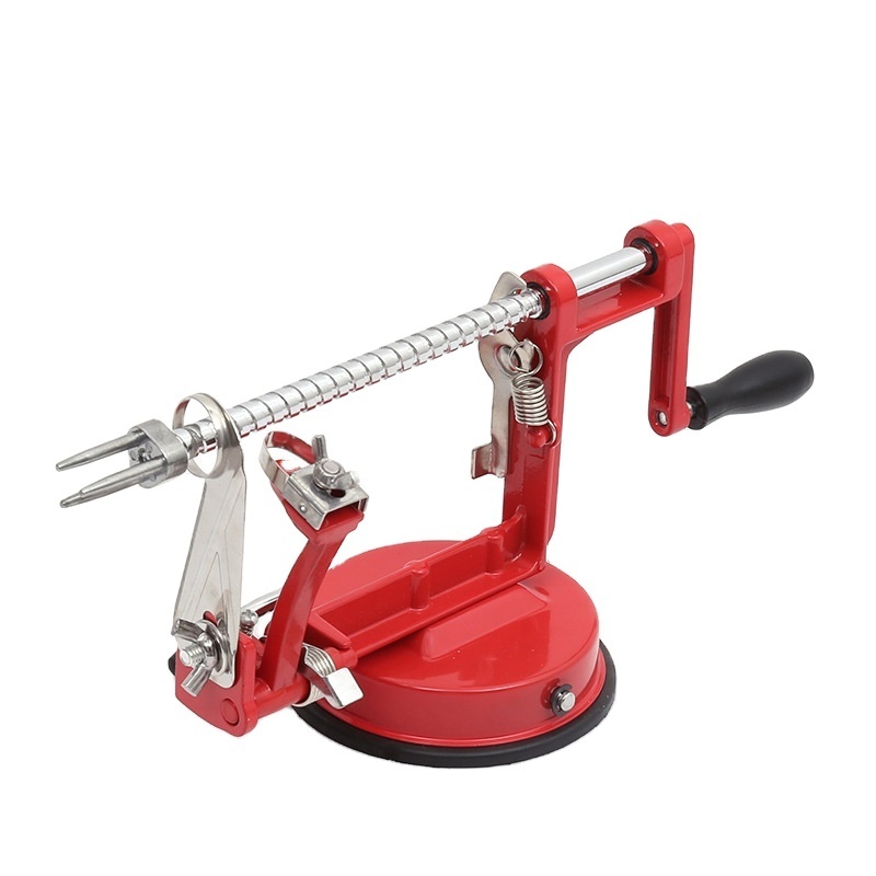 3 in 1 multifunctional metal apple peeler corer slicer manual apple ppeler machine with suction cup base fruit slicer hand crank