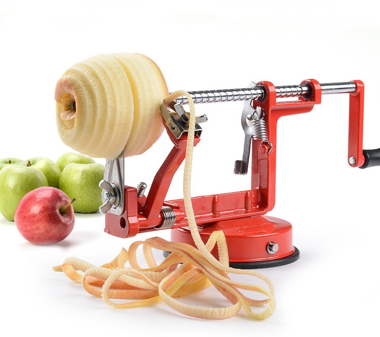 3 in 1 multifunctional metal apple peeler corer slicer manual apple ppeler machine with suction cup base fruit slicer hand crank